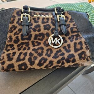 Michael Kors Leopard Print Satchel